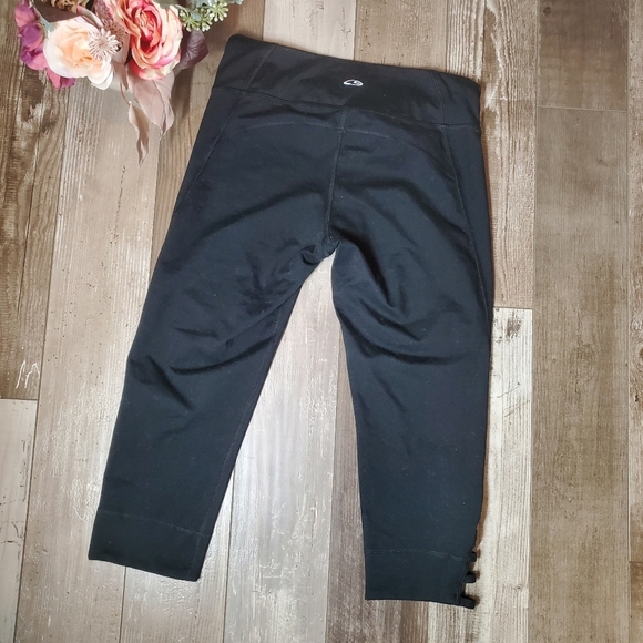 C9 by Champion Black DuoDry Criss-Cross Cutout Women's Size Medium Leggings EUC - Picture 11 of 11